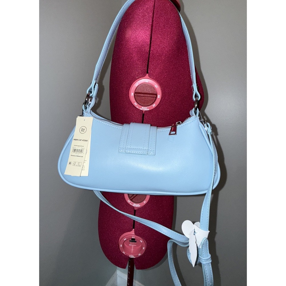 No Boundaries Fashion‎ Shoulder Bag, Purse, Satchell Blue Buckle, Women's - Picture 2 of 4